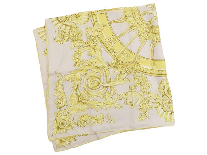 Sciarpa in seta Christian Dior Versailles Palace Limited Edition Giallo - vista 2
