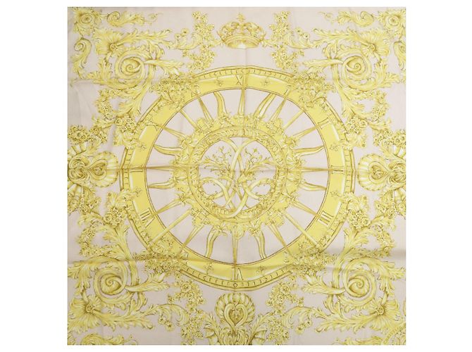 Sciarpa in seta Christian Dior Versailles Palace Limited Edition Giallo - vista 3