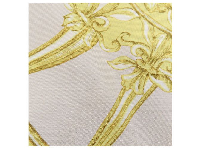 Sciarpa in seta Christian Dior Versailles Palace Limited Edition Giallo - vista 6