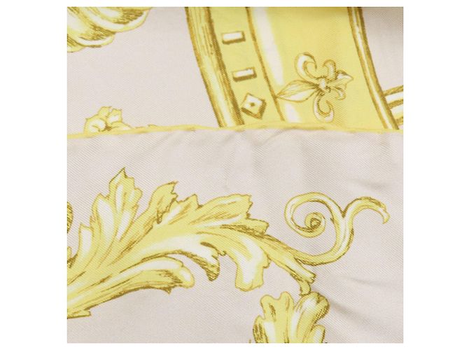 Sciarpa in seta Christian Dior Versailles Palace Limited Edition Giallo - vista 7