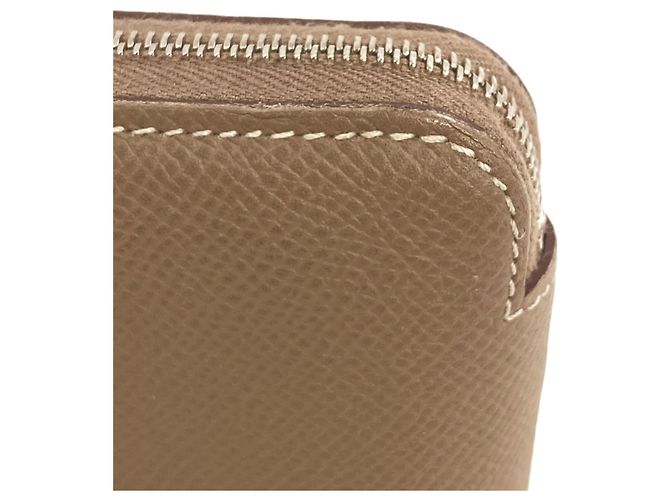 Hermès Hermes Etoupe Gray Bi-fold Geldbörse Taupe - Ansicht 12
