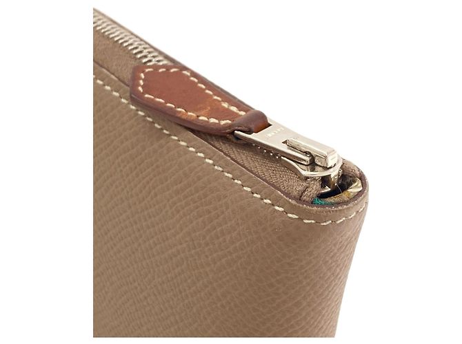 Hermès Hermes Etoupe Gray Bi-fold Geldbörse Taupe - Ansicht 13