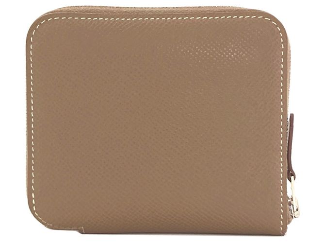 Hermès Hermes Etoupe Gray Bi-fold Geldbörse Taupe - Ansicht 2