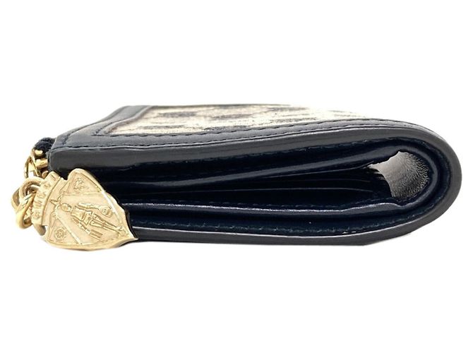Portafoglio bi-fold Gucci in canvas Navy Blu navy - vista 3