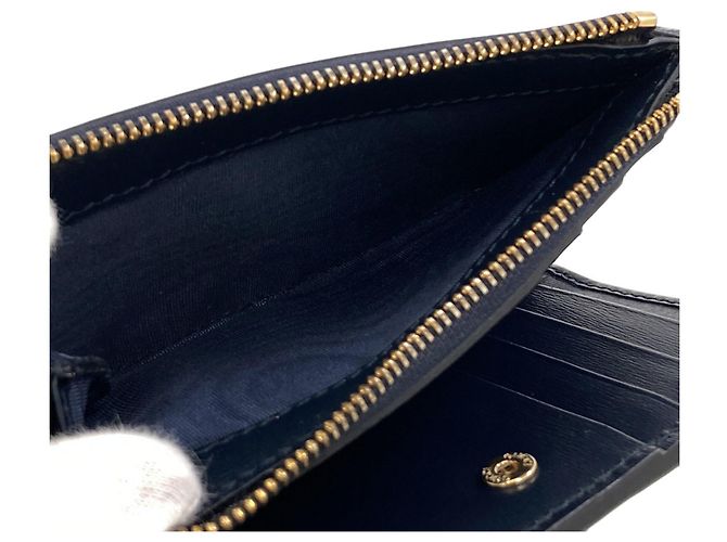 Portafoglio bi-fold Gucci in canvas Navy Blu navy - vista 5