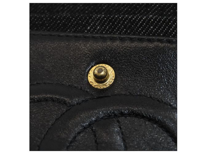 Borsa a tracolla Chanel Matelassé Double Flap Nero - vista 12