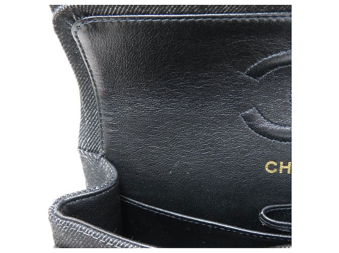Borsa a tracolla Chanel Matelassé Double Flap Nero - vista 9
