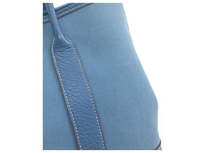 Hermès Hermes Garden Party TPM Handtasche Blau - Ansicht 10