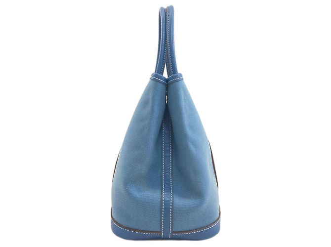 Hermès Hermes Garden Party TPM Handtasche Blau - Ansicht 3