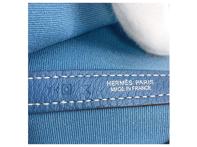 Hermès Hermes Garden Party TPM Handtasche Blau - Ansicht 6