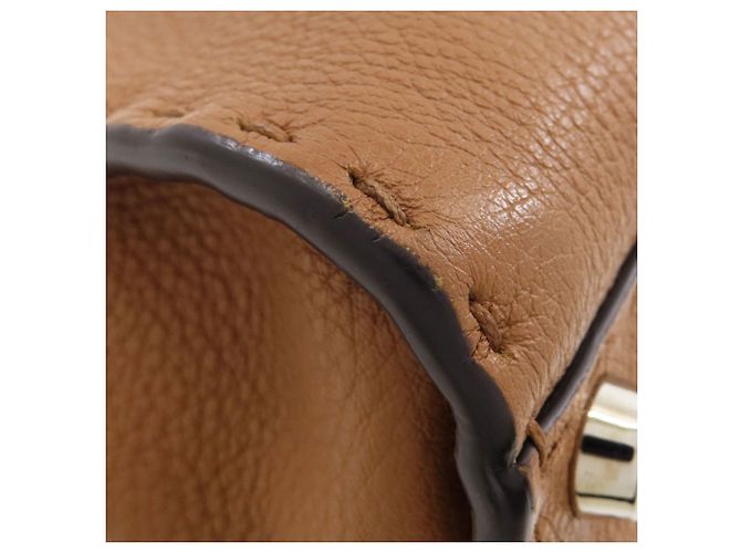 Borsa 2-Way Fendi Peekaboo Mini Selleria Marrone - vista 15