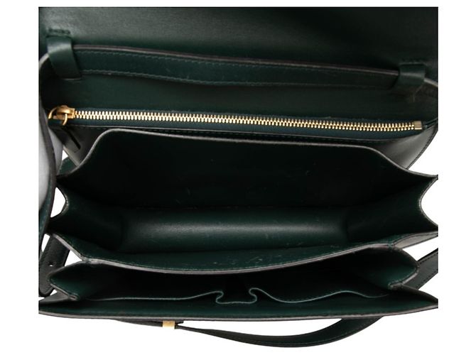 Céline Celine Classic Box Medium Crossbody Shoulder Bag Verde - vista 5
