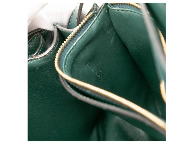 Céline Celine Classic Box Medium Crossbody Shoulder Bag Verde - vista 6