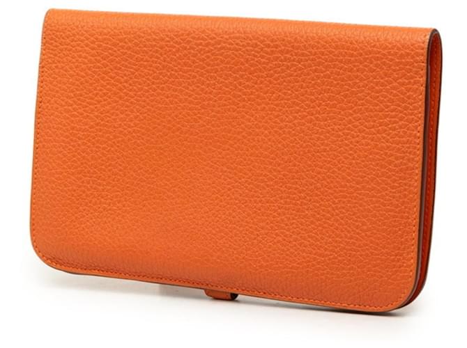 Hermès Hermes Dogon Duo Langbeutel Orange - Ansicht 2