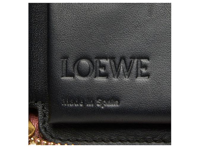 Cartera bi-fold con cremallera redonda Loewe Anagram Puzzle Rosa - vista 8
