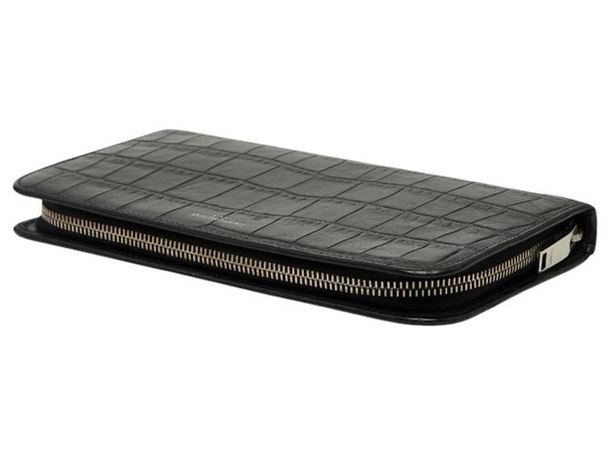 Saint Laurent Langbeutel mit geprägtem Logo Schwarz - Ansicht 5