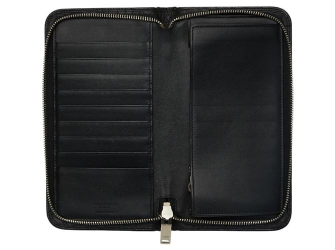 Saint Laurent Langbeutel mit geprägtem Logo Schwarz - Ansicht 6