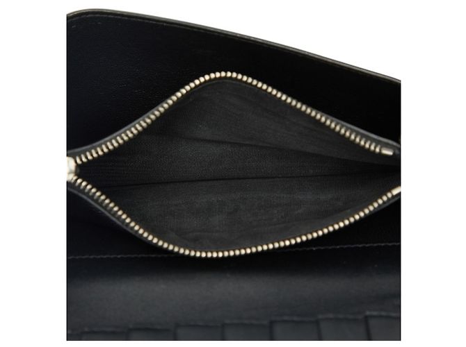 Saint Laurent Langbeutel mit geprägtem Logo Schwarz - Ansicht 7