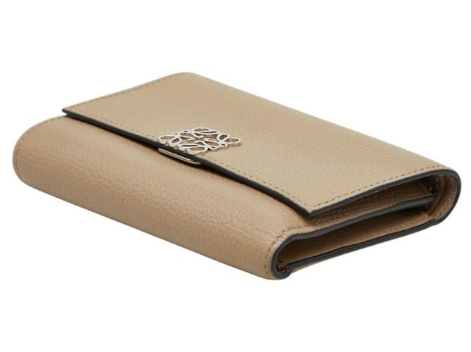 Loewe Anagram Vertical Small Tri-fold Geldbörse Beige - Ansicht 4