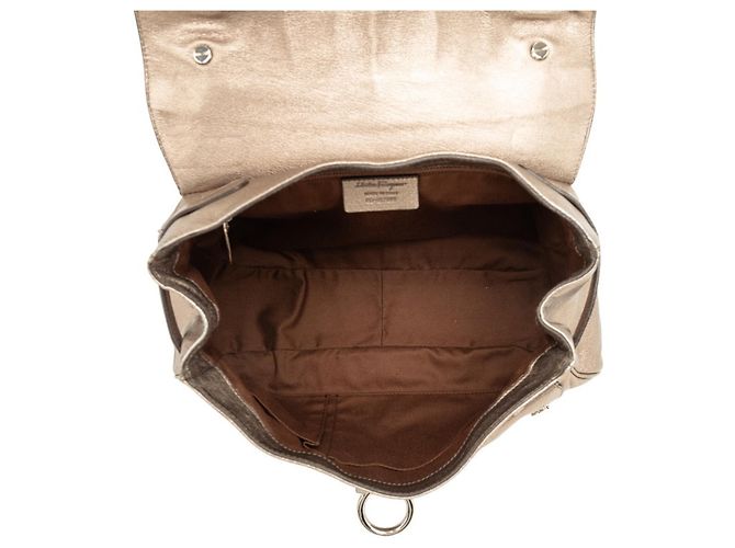 Borsa Salvatore Ferragamo Gancini D'oro - vista 5