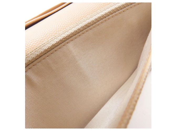Chanel Coco Mark Gold Hardware Langbeutel Beige - Ansicht 11