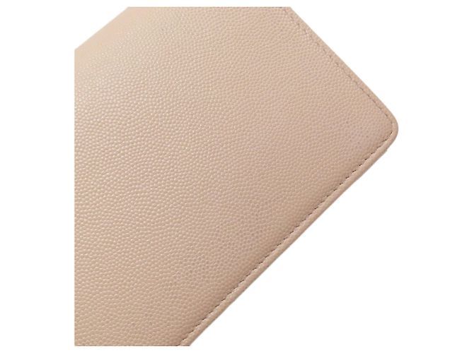 Chanel Coco Mark Gold Hardware Langbeutel Beige - Ansicht 14