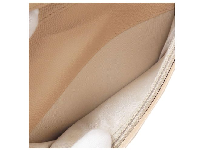 Chanel Coco Mark Gold Hardware Langbeutel Beige - Ansicht 5
