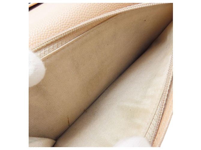 Chanel Coco Mark Gold Hardware Langbeutel Beige - Ansicht 6