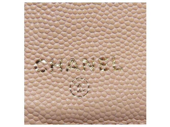 Chanel Coco Mark Gold Hardware Langbeutel Beige - Ansicht 7