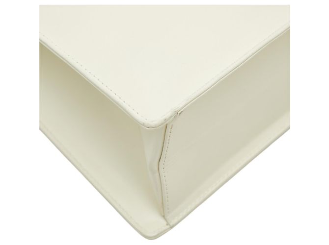 Borsa a mano in pelle bianca Saint Laurent Bianco - vista 6