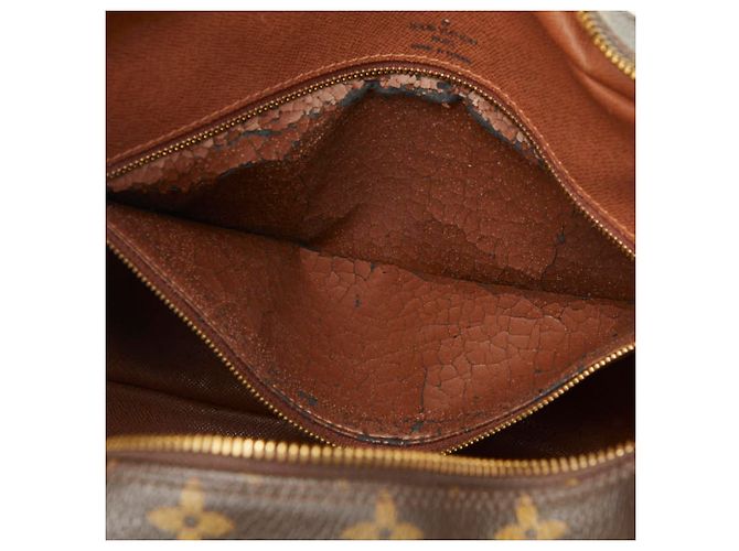 Bolso de hombro Louis Vuitton Monogram Boulogne 35 Castaño Monograma - vista 10
