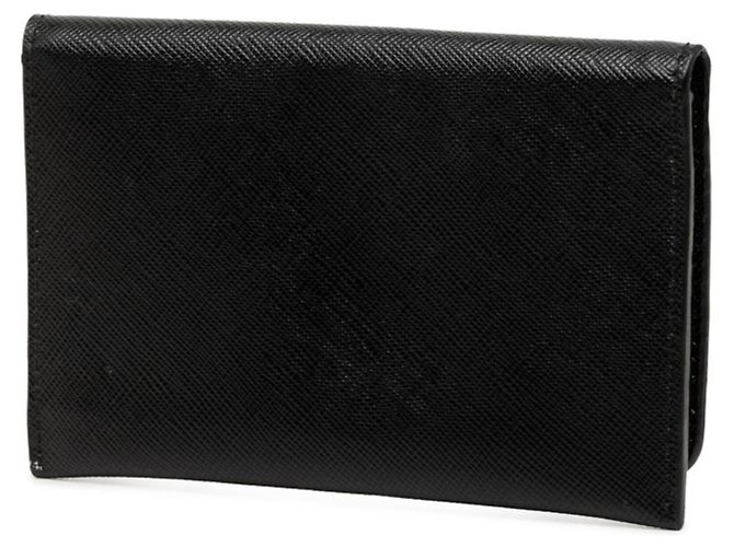 Tarjetero Prada de piel Saffiano negra Negro - vista 2