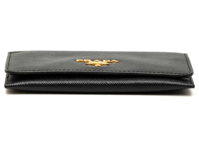 Tarjetero Prada de piel Saffiano negra Negro - vista 3