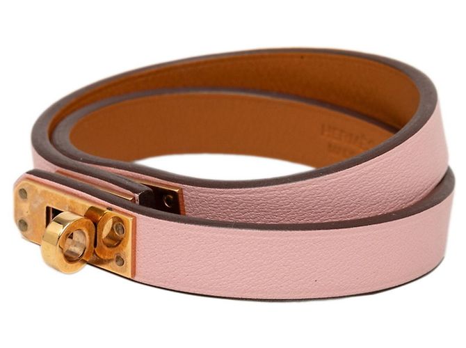 Hermès Pulsera Hermes Mini Kelly Double Tour Rosa - vista 2