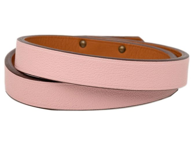 Hermès Pulsera Hermes Mini Kelly Double Tour Rosa - vista 3