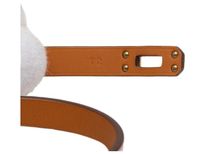 Hermès Pulsera Hermes Mini Kelly Double Tour Rosa - vista 7