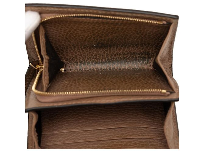 Cartera bi-fold Gucci GG Supreme Beige - vista 5