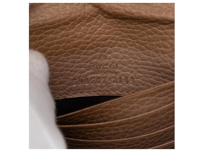 Cartera bi-fold Gucci GG Supreme Beige - vista 6