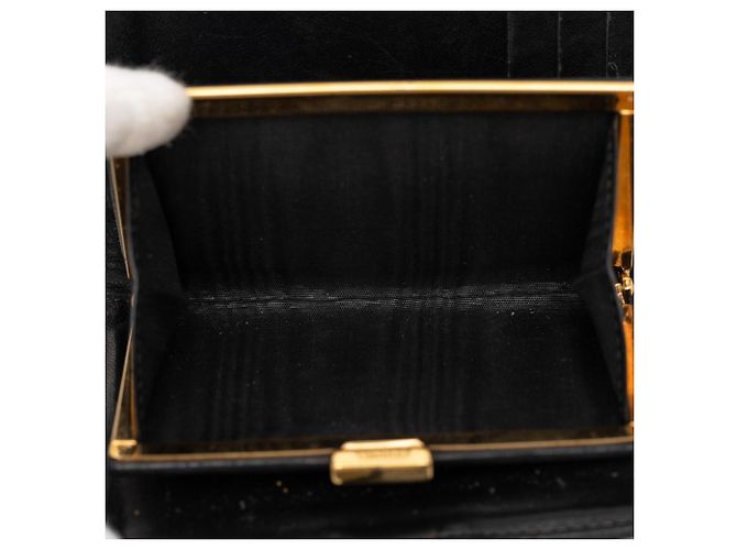 Cartera bi-fold Chanel de piel caviar negra Negro - vista 5