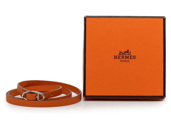 Hermès Pulsera Hermes Api Triple Strand Naranja - vista 8