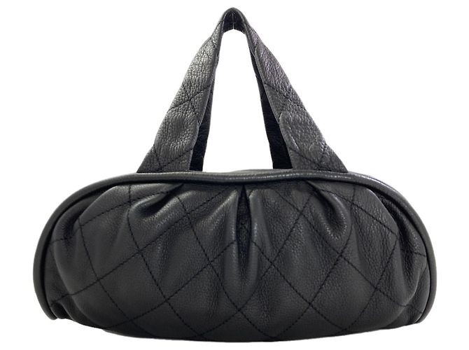 Borsa Chanel Le Marais Bowler Mini Boston Bag Nero - vista 2