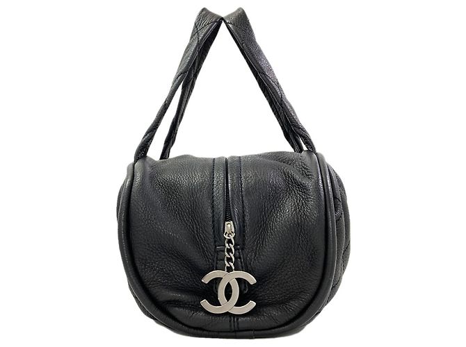 Borsa Chanel Le Marais Bowler Mini Boston Bag Nero - vista 3