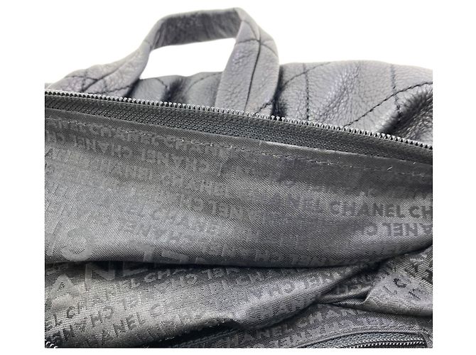 Borsa Chanel Le Marais Bowler Mini Boston Bag Nero - vista 9
