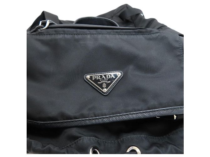 Mochila Prada de nailon negro - vista 7