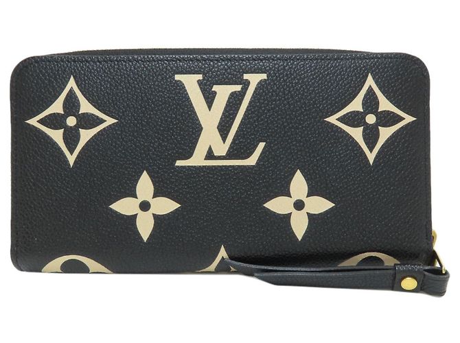 Cartera Larga Zippy Louis Vuitton Negro Beige - vista 2