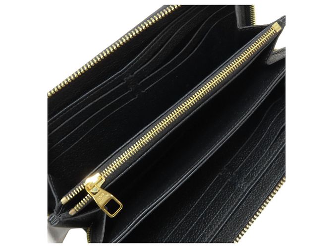 Cartera Larga Zippy Louis Vuitton Negro Beige - vista 4