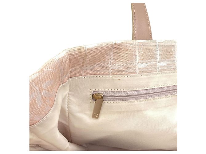 Borsa Tote Chanel New Travel Line MM Beige - vista 10