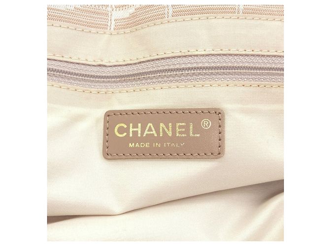 Borsa Tote Chanel New Travel Line MM Beige - vista 6