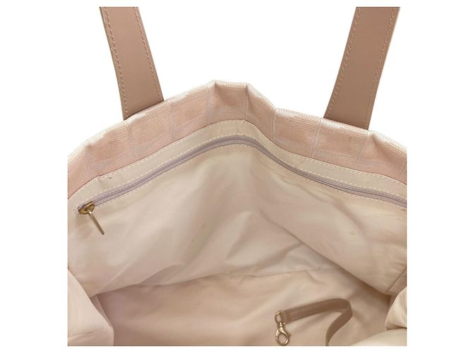 Borsa Tote Chanel New Travel Line MM Beige - vista 8