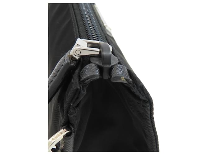 Pochette Prada in nylon nero - vista 11